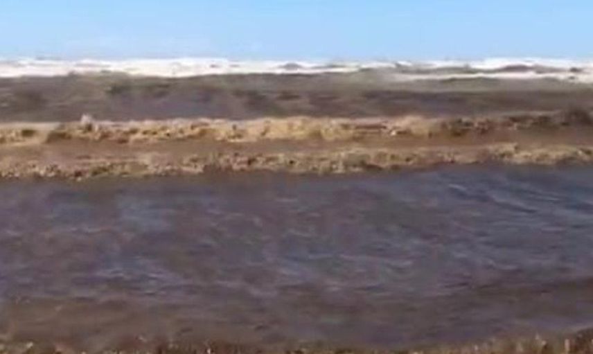 Adana'da Deniz Gemi Atıkları Sebebiyle Siyaha Boyandı