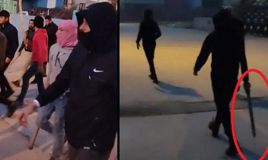 Adana'da Korku Dolu Anlar! Suriyeli Gençler, Sokakta Sopa ve Döner Bıçağıyla Yürüdü