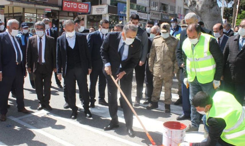 Adıyaman Belediyesi Yayalar İçin Kırmızı Çizgiyi Çekti