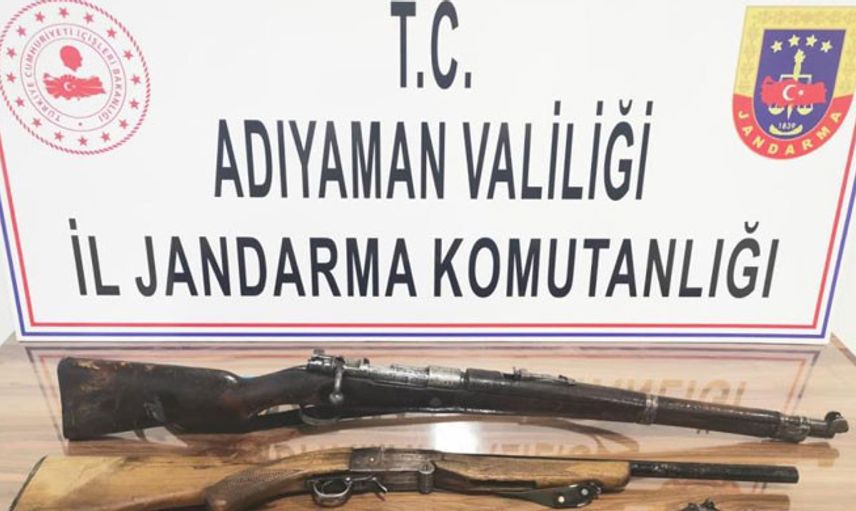 Adıyaman’da Jandarma Tarafından Ruhsatsız Silah Yakalandı