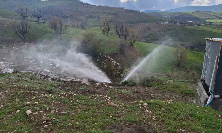 Adıyaman'da Recep Grup Suyu Hattında Arıza