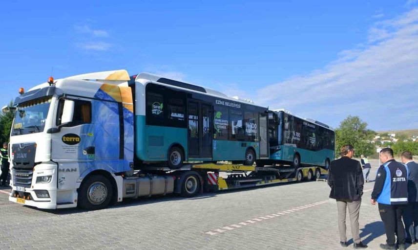 Ezine belediye başkanı elektrikli otobüslerle sürdürülebilir ulaşım vurgusu yaptı