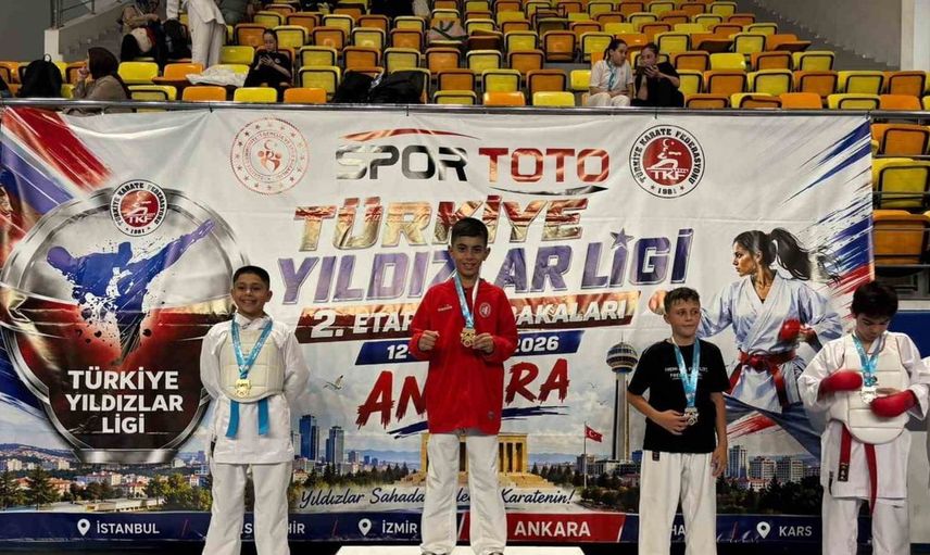 Çorum Belediyesi karate takımı, Türkiye Yıldızlar Ligi'nde zirveye yerleşti