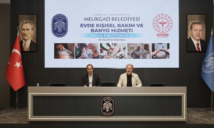 Melikgazi Belediyesi'nde evde kişisel bakım hizmeti protokolü imzalandı