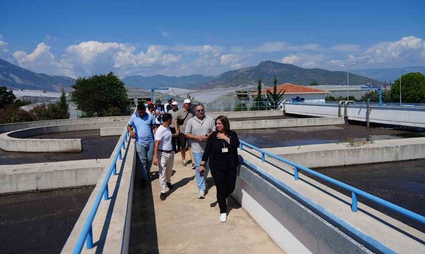 Anamur atıksu arıtma tesisinde Almanya'dan gelen teknik heyet incelemelerde bulundu