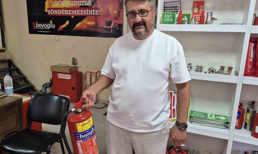 Yangın söndürme cihazlarına düzenli bakım ve kullanım eğitimi şart
