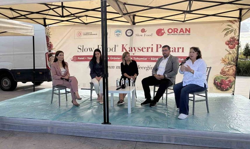 Kayseri'de ata tohumları slow food pazarında hayat buluyor