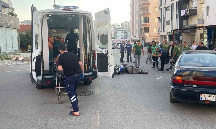 Mersin'de motosiklet kazasında sürücü yaralandı