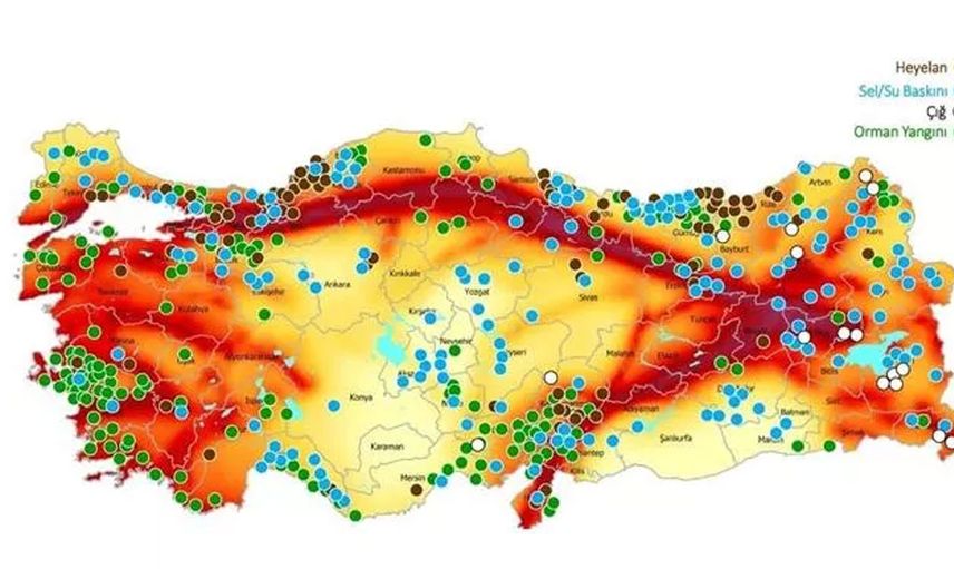 AFAD Türkiye’nin Risk Haritasını Açıkladı: İşte Alarm Veren O Bölgeler