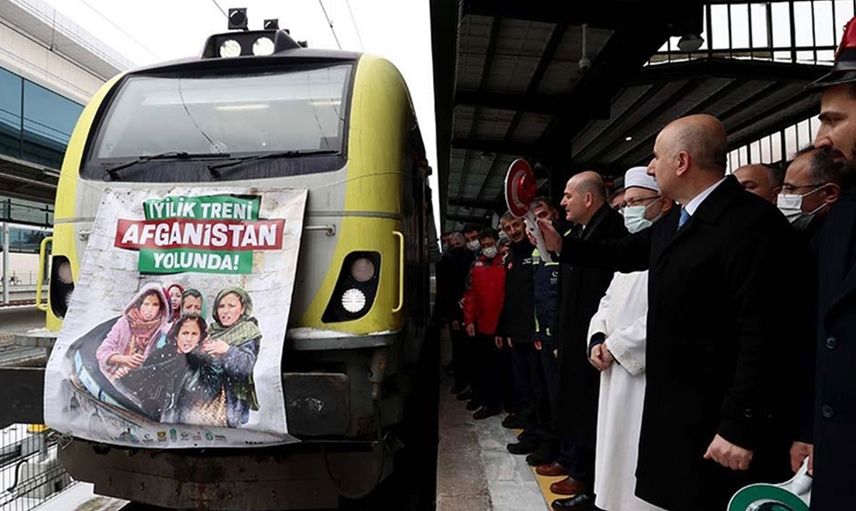 Afganistan'a 750 Ton Malzeme Taşıyan İyilik Treni Ankara'dan Yola Çıktı!