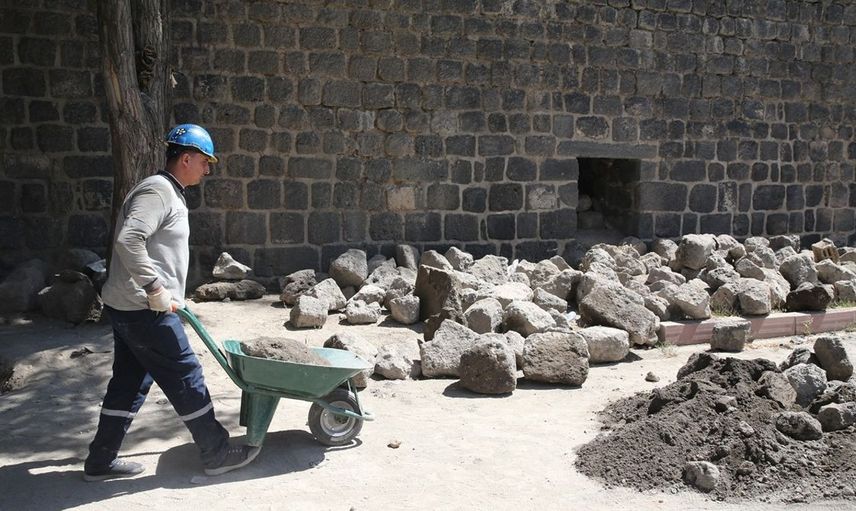 Akademisyenler Malazgirt Kalesi'nin Tarihi Dokularını Araştırıyor