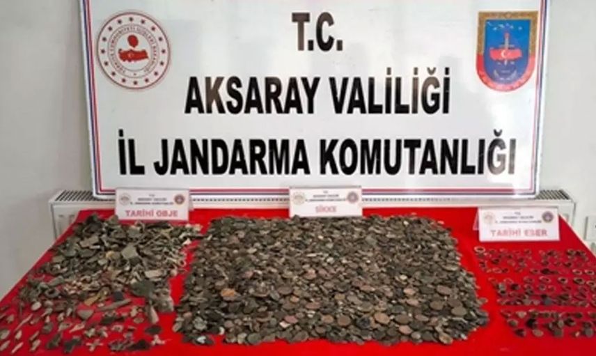 Aksaray'da tarihi eser kaçakçıları yakalandı!