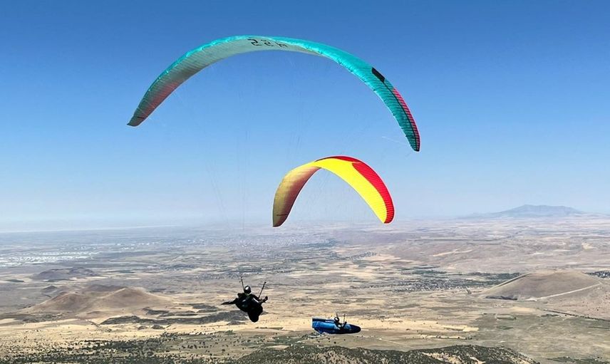 Aksaray'da Yamaç Paraşütü Dünya Kupası Heyecanı