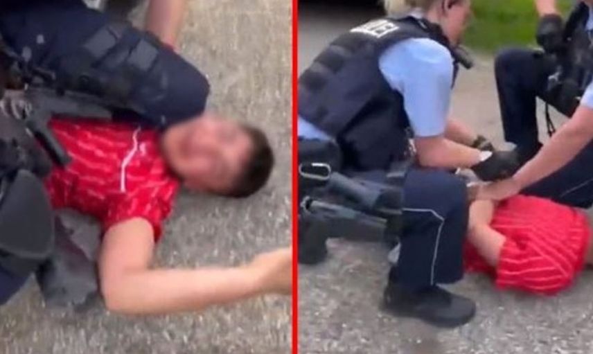Almanya'da polisin Türk çocuğa yaşattığı korku dolu anlar! Görüntüler pes dedirtti