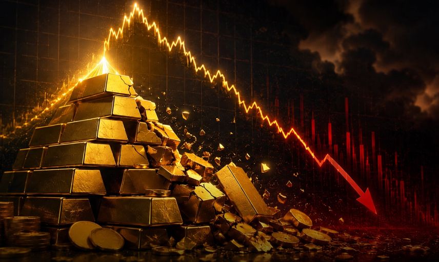 Altın Sert Düşüşte: Zirveden Yüzde 30 Kayıp