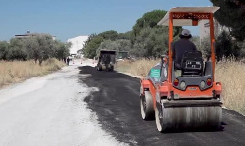 Altyapısı tamamlanan yollar asfaltlanıyor