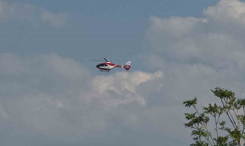 Ambulans helikopter kalp hastası için havalandı
