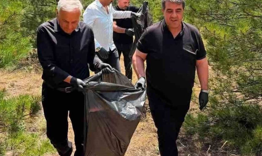 Anahtar Parti Kırşehir teşkilatı orman temizliği seferberliğine katıldı
