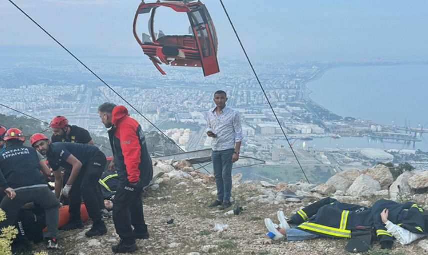 Antalya teleferik kazası çalışmaları sürüyor: Bakan Yerlikaya son durumu açıkladı