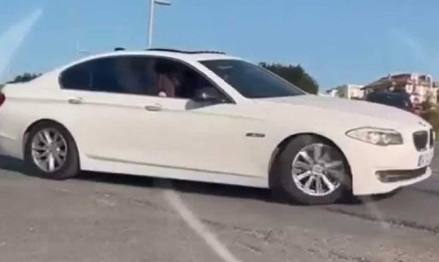 Antalya'da drift yapan ehliyetsiz bir sürücüye 16 bin 473 bin lira ceza!