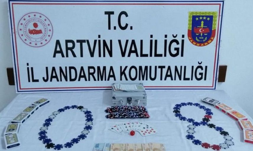 Artvin'deki Kumar Baskınında 7 Kişiye Ceza Kesildi