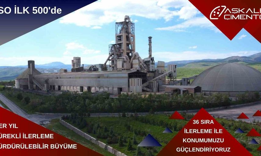 Aşkale çimento İSO 500 sıralamasında 36 basamak yukarı çıktı