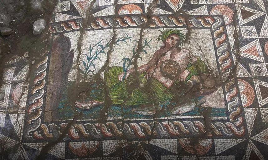 Aspendos’ta nadir keşif: 1700 yıllık "Genç Eurymedon" mozaiği gün yüzüne çıkarıldı