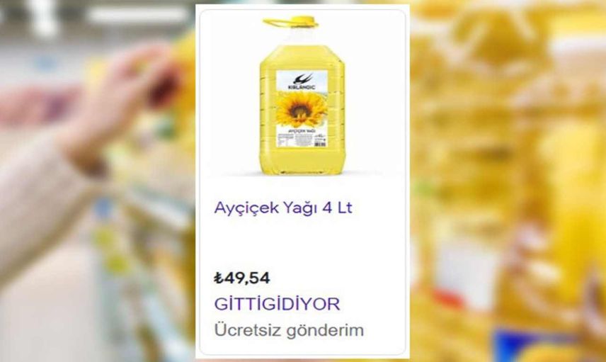 Ayçiçek yağında büyük kampanya: 4 litre ayçiçek yağı 49,54 TL'ye düştü!