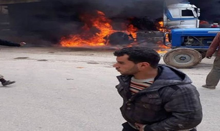 Azez'de Petrol Tankeri Patladı!