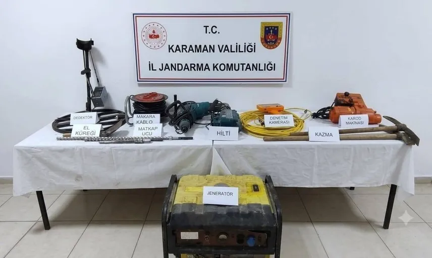 Karaman'da jandarma denetimlerinde 34 kişi yakalandı, 3'ü tutuklandı