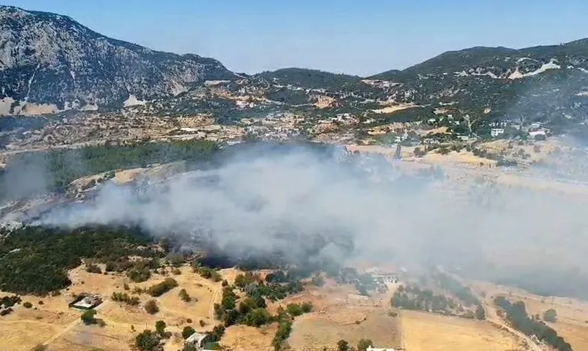 Kaş'ta orman yangını 2,5 saatte kontrol altına alındı