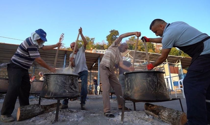 Babadağ keşkek festivalinde birlik ve beraberlik şöleni