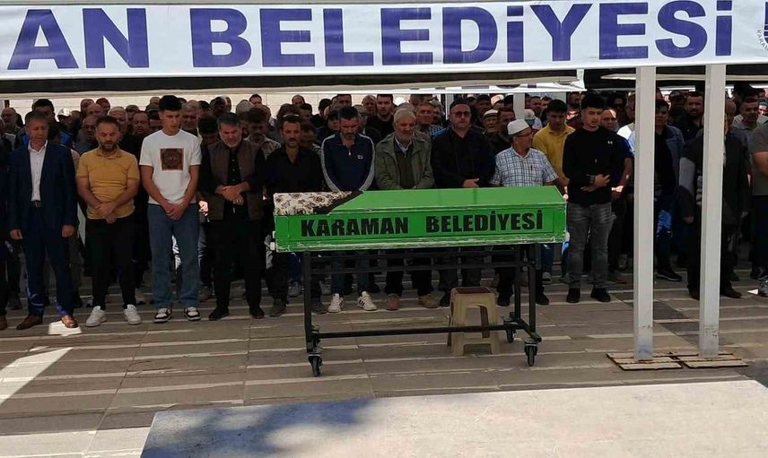 Karaman'da meydana gelen trajik olayda karı koca son yolculuğuna uğurlandı