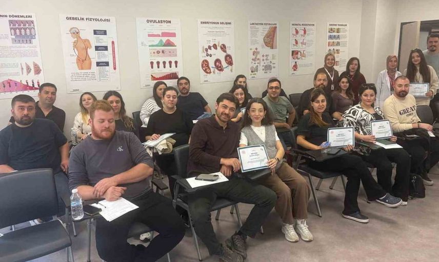 Baba adayları da gebelik eğitiminde yer aldı