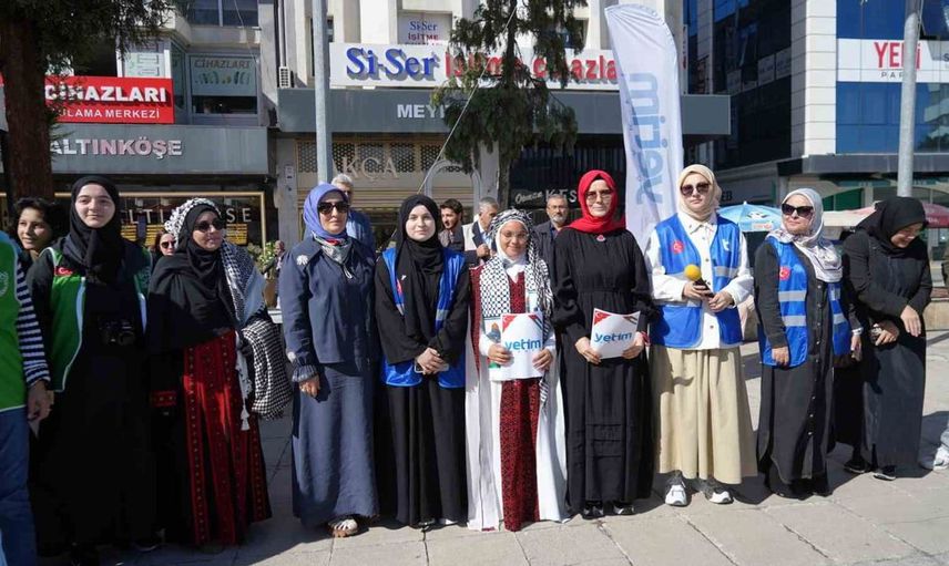 Samsun'da çocuklar, Filistinli yaşıtları için umut dolu resimler çizdi