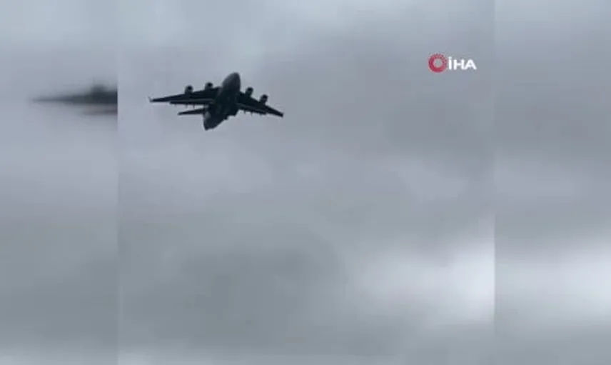 ABD askeri uçağı Moskova'da dikkate değer bir iniş gerçekleştirdi