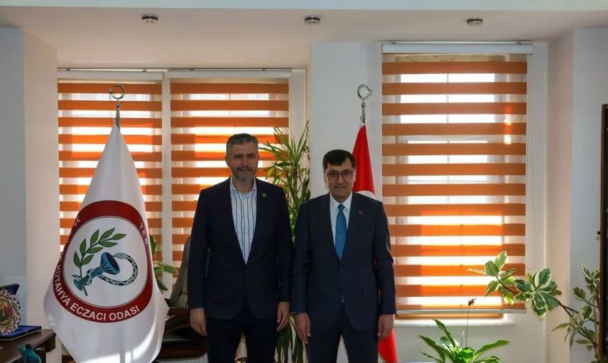 Kütahya belediye başkanından eczacı odasına iş birliği ziyareti