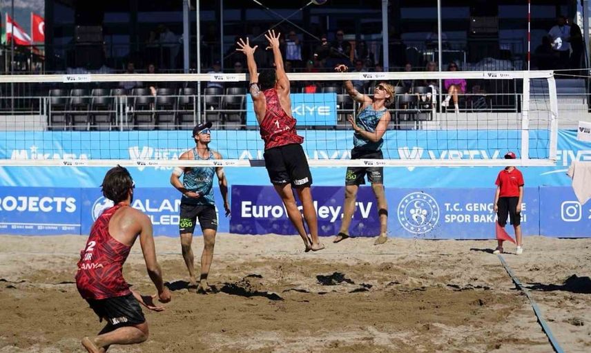 Alanya'da plaj voleybolu heyecanı: Almanya ve Hollanda şampiyonluk ipini göğüsledi