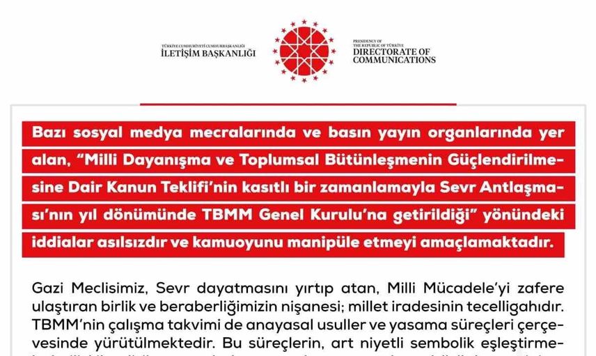 DMM'den terörsüz Türkiye yasasıyla ilgili önemli açıklama