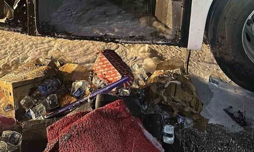 Bilecik'te yolcu otobüsünde yangın: Bir yolcu yaralandı