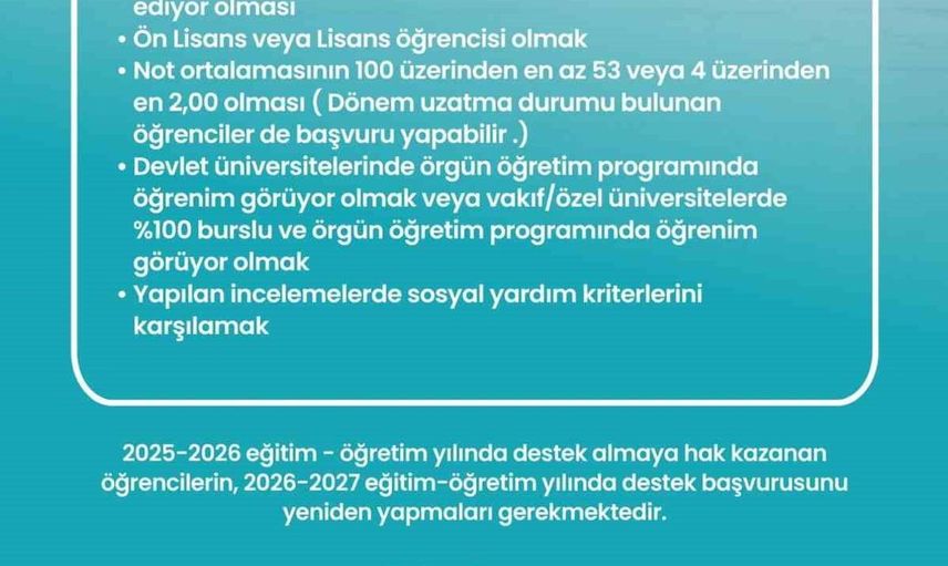 Tuzla Belediyesi üniversite öğrencilerine aile destek programı başlattı