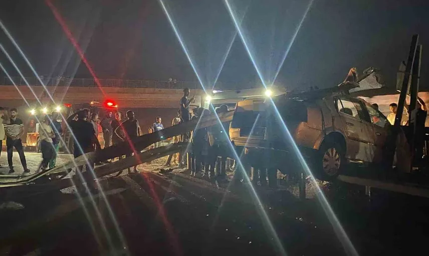 Malatya'da genç sürücünün hayatını kaybettiği kaza: Refüje çarptı