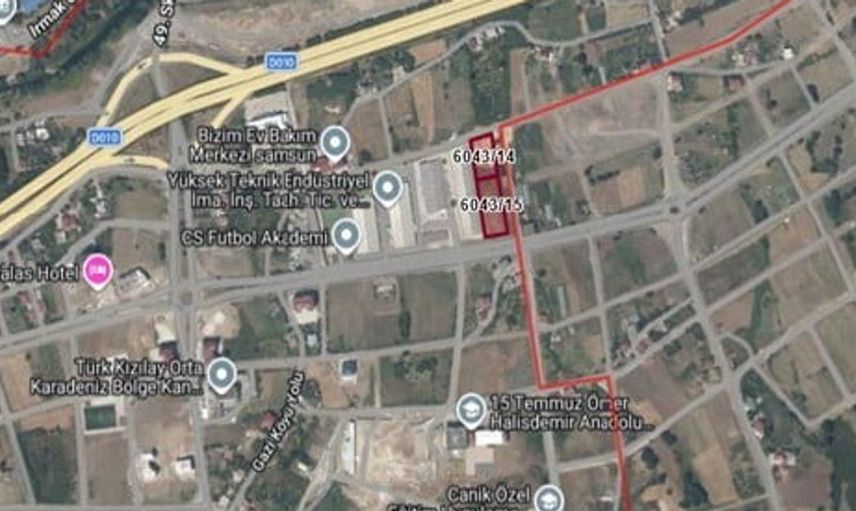 Samsun'da SGK tarafından 6 arsa satışa sunuluyor