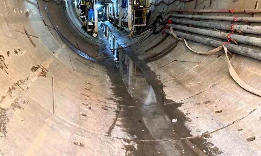 Körfezray metro projesinde tünel kazılarında önemli aşama kaydedildi