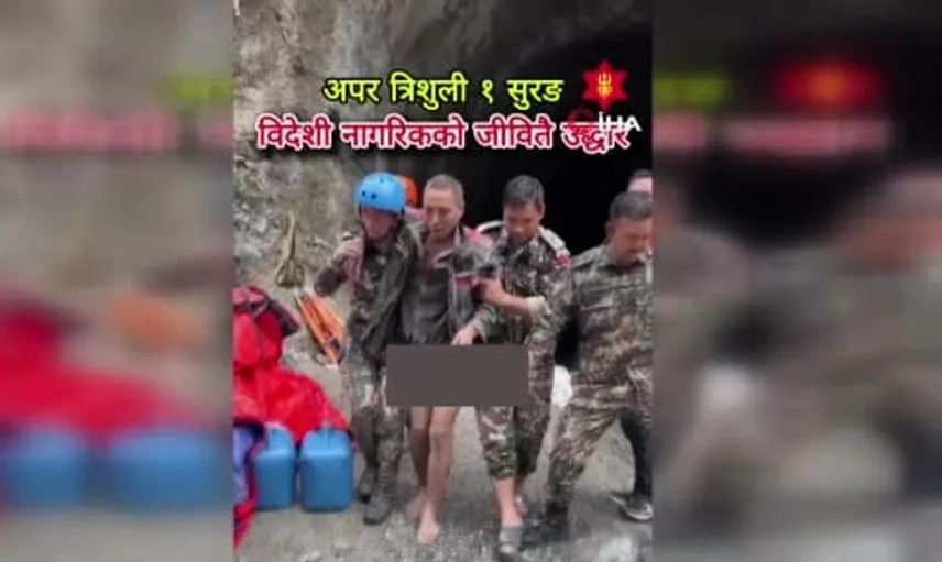 Nepal'deki sel felaketinde 11 gün sonra umut: Çinli işçi kurtarıldı