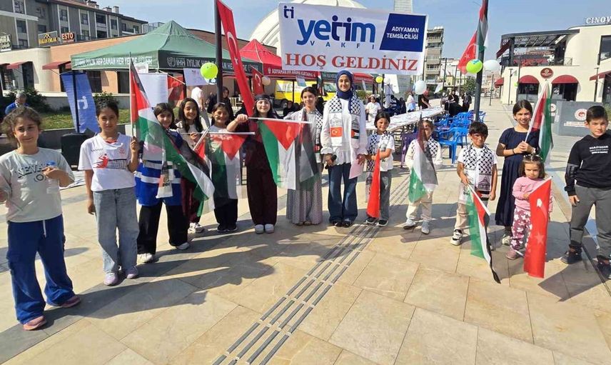 Adıyamanlı çocuklar, Filistinli akranları için anlam dolu çizimler yaptı