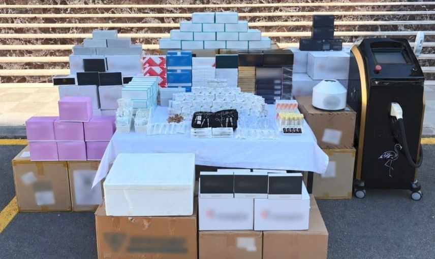 Mersin'de 10 milyonluk kaçak estetik ürün operasyonu gerçekleştirdi