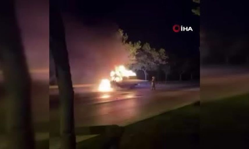 Bursa'da kurye kapıyı tekmeleyerek açmaya çalıştı