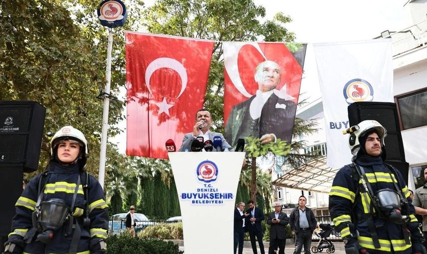 Denizli itfaiyesi 312. yılını coşkuyla kutladı
