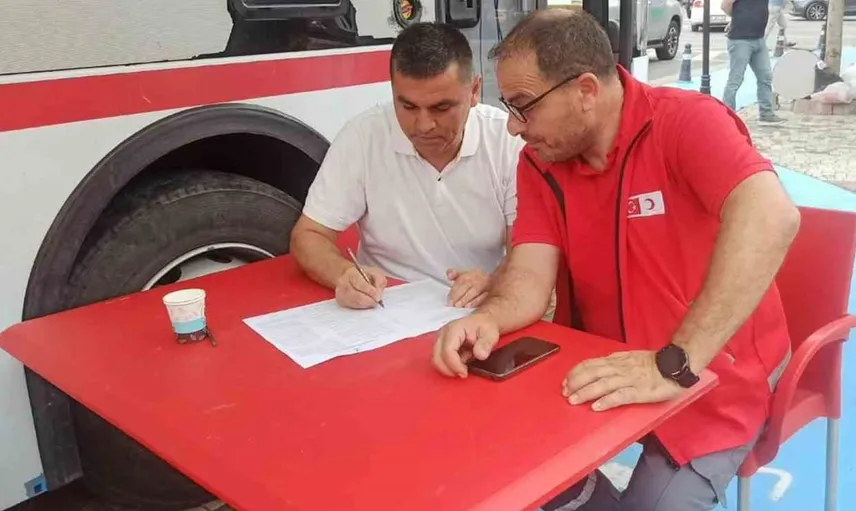 Devrekli muhtarlar kan bağışı kampanyasında bir araya geldi